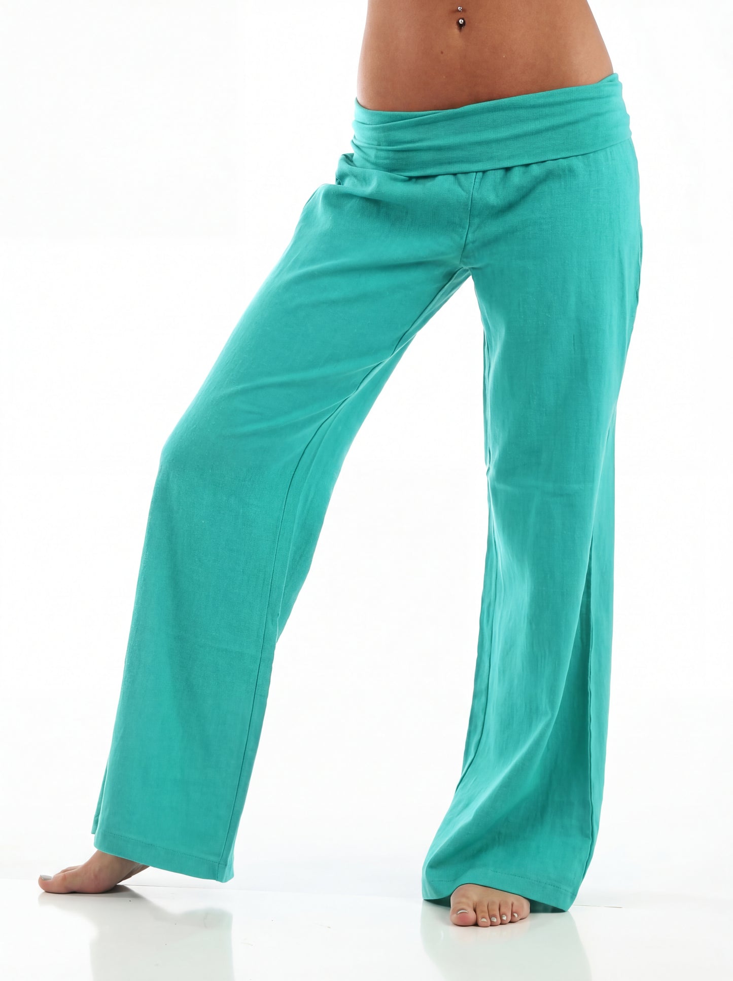 Angel Coral Fold Open Pants